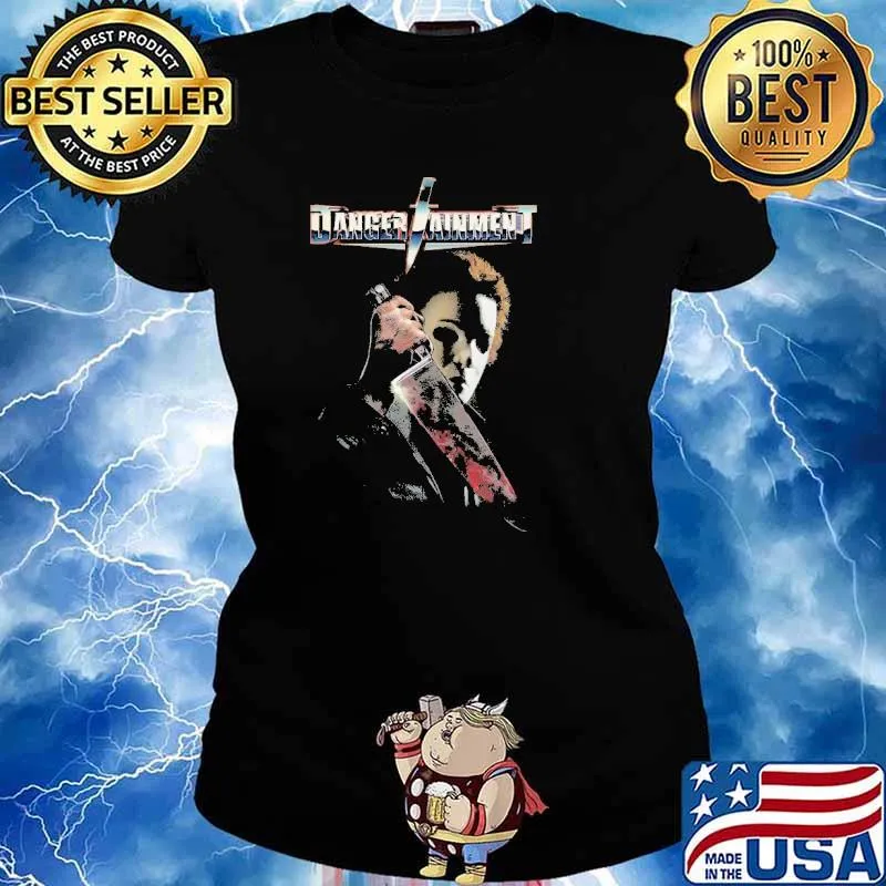 Dangger Ainment Halloween Michael Myers Shirt Ladies tee