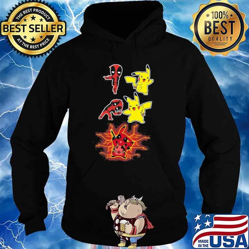 Deadpool and pikachu pokemon s Hoodie