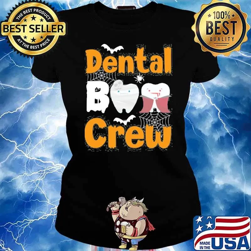 Dental Boo Crew Halloween Dentist Shirt Ladies tee