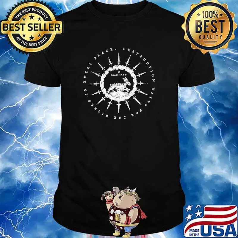 Destruction waits for the wicked shirt