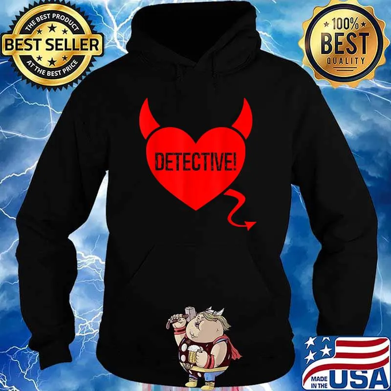 Detective Devil Tail Heart T-Shirt Hoodie