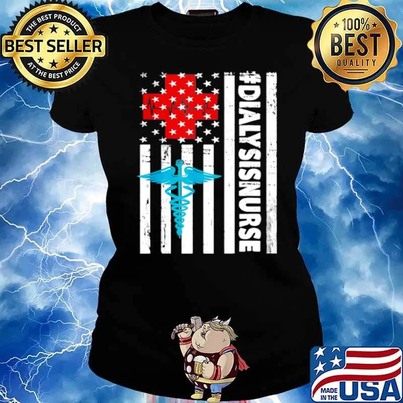Dialysis Nurse 2021 Flag s Ladies tee