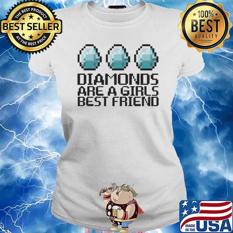 Diamonds are a girls best friend s Ladies tee