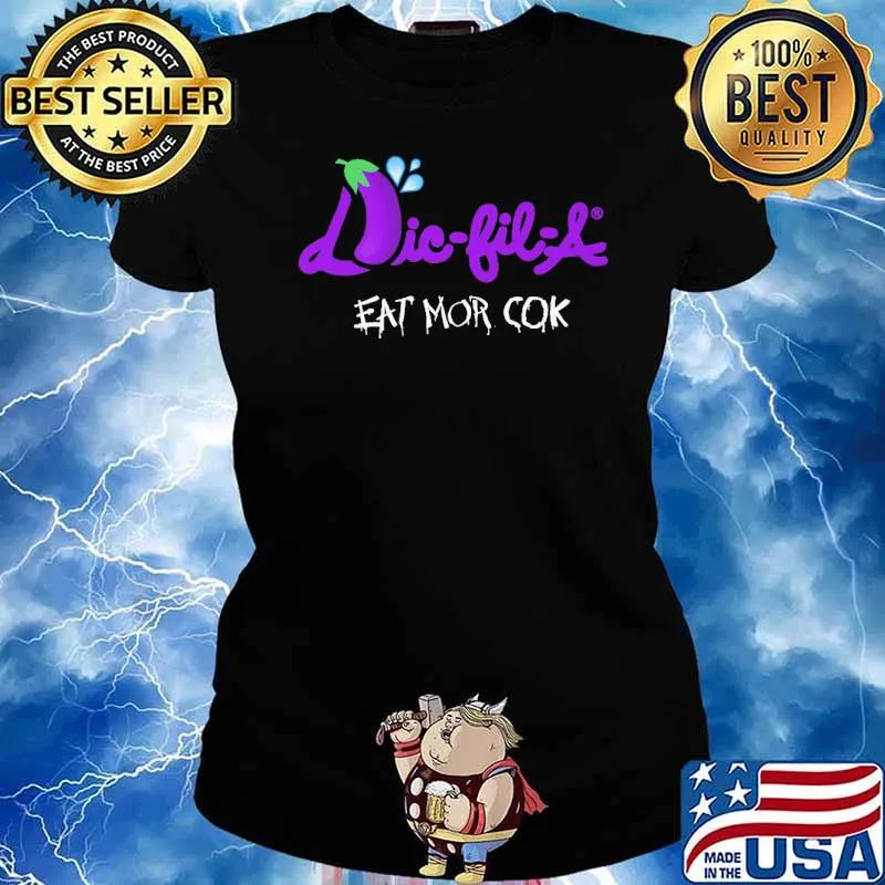DIc Fil a eggplant eat mor cok s Ladies tee