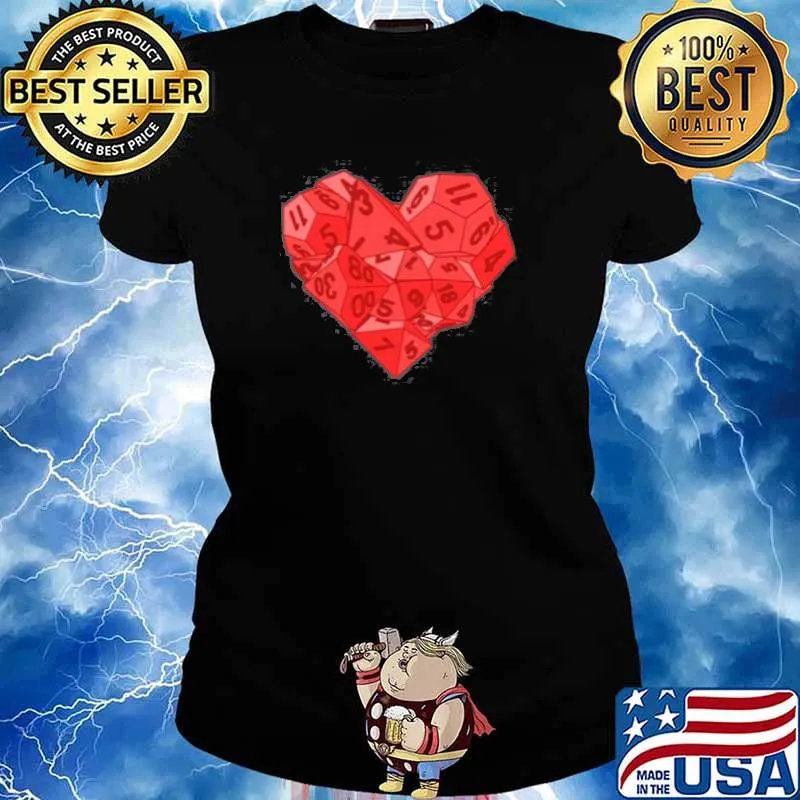 Dice heart s Ladies tee