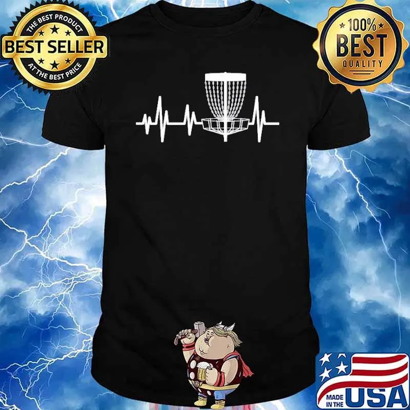 Disc Golf Heartbeat Frisbee Shirt