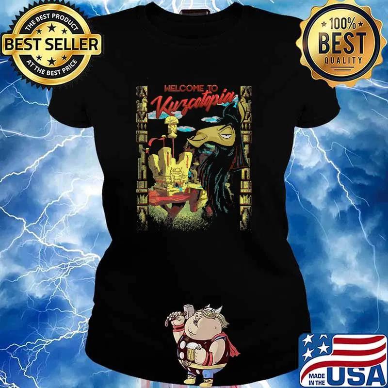 Disney Emperor's New Groove Welcome To Kuzcotopia Model T-Shirt Ladies tee