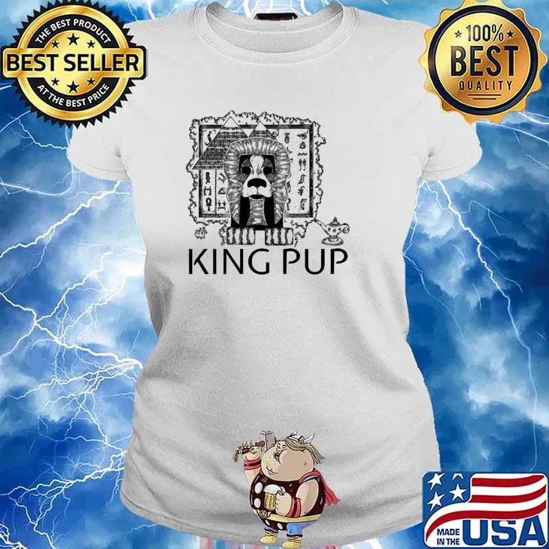 Dog Lovers King Pup Original Hand Drawn Beagle Design T-Shirt Ladies tee