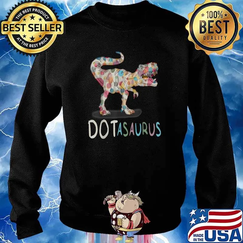 Dotasaurus Dot-asaurus Dinosaur T-Shirt Sweater