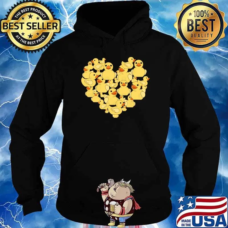 Duck heart animal love s Hoodie