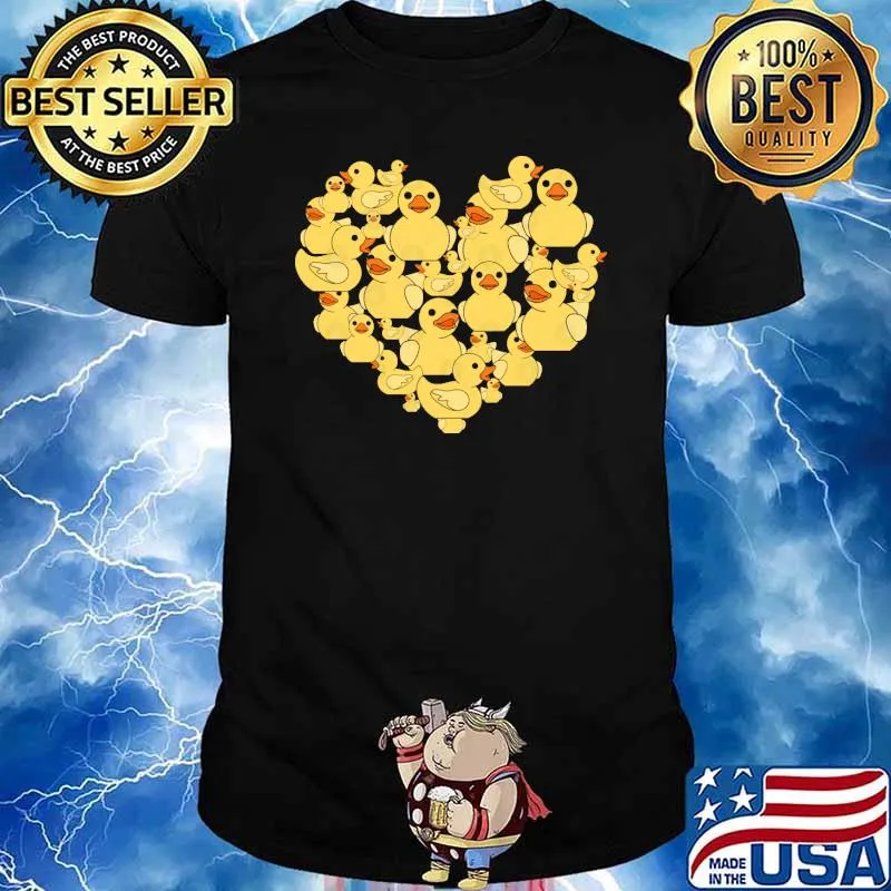 Duck heart animal love shirt
