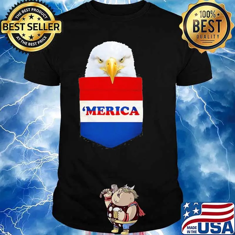 Eagle In My Your Pocket Red White Blue Merica Shirt
