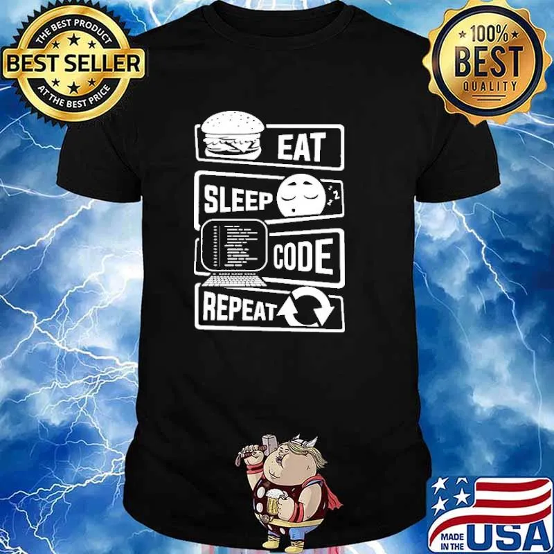 Eat Sleep Code Repeat Shirt