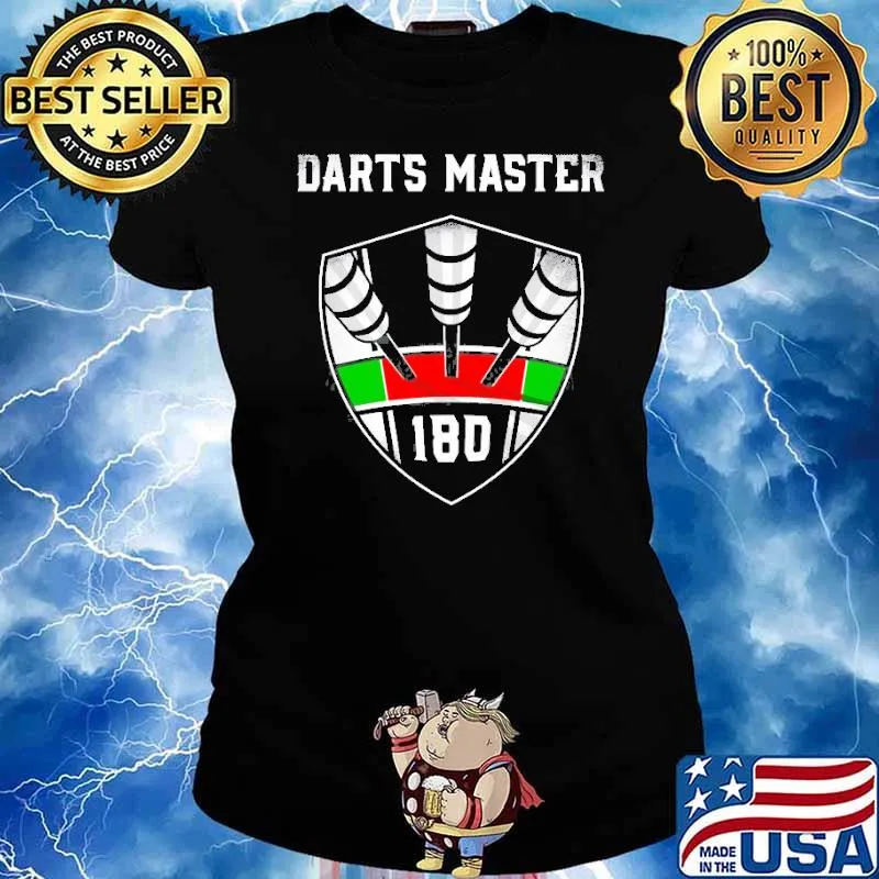 Emblem 180 Or Ton 80 Darts Master Shirt Ladies tee