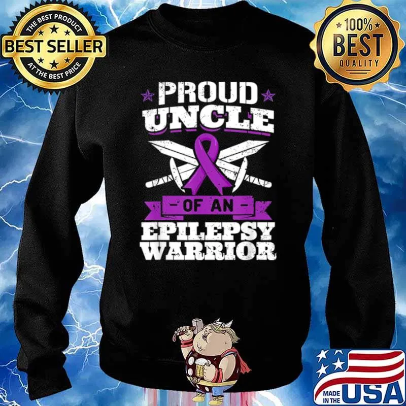Epilepsy Warrior Uncle Epileptic Seizure Disorder Advocate s Sweater