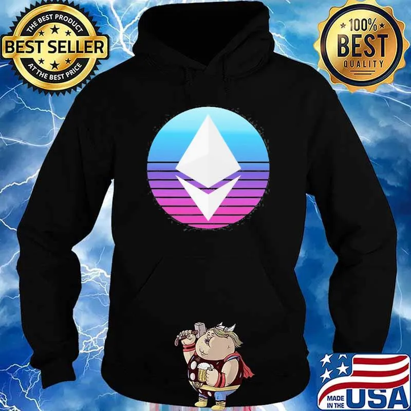 Ethereum Eth Logo Crypto Modern Blue Trader Cryptocurrency Shirt Hoodie