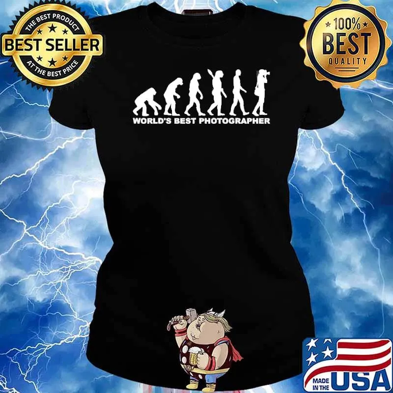 Evolution Of World’s Best Photographer Shirt Ladies tee