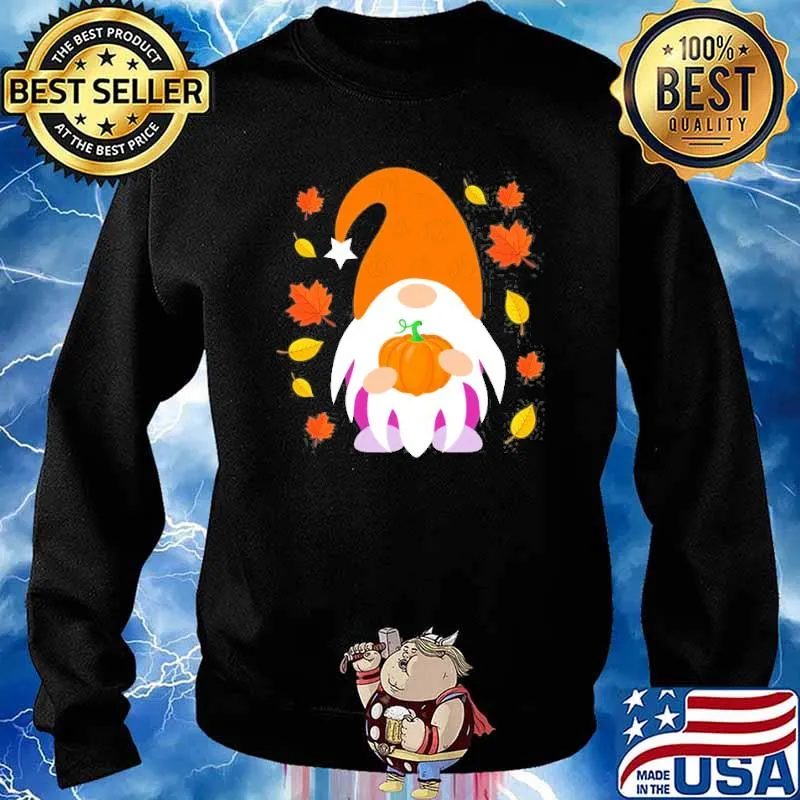 Fall Gnome Autumn Leaves Thanksgiving Shirt Sweater