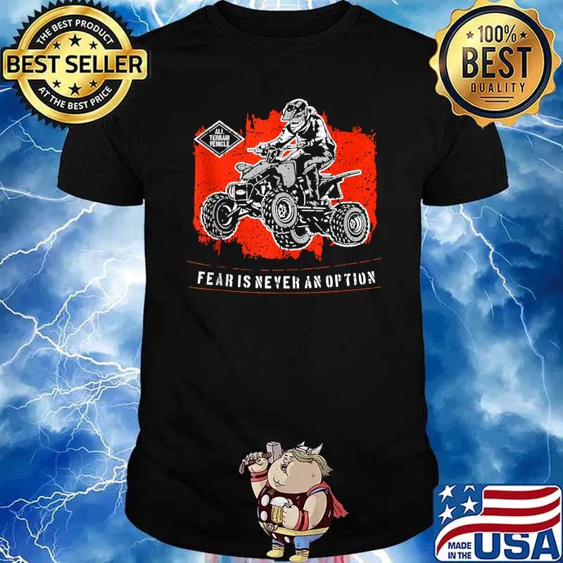Fear Is Never An Option Racing Sport Motorcycle T-Shirt