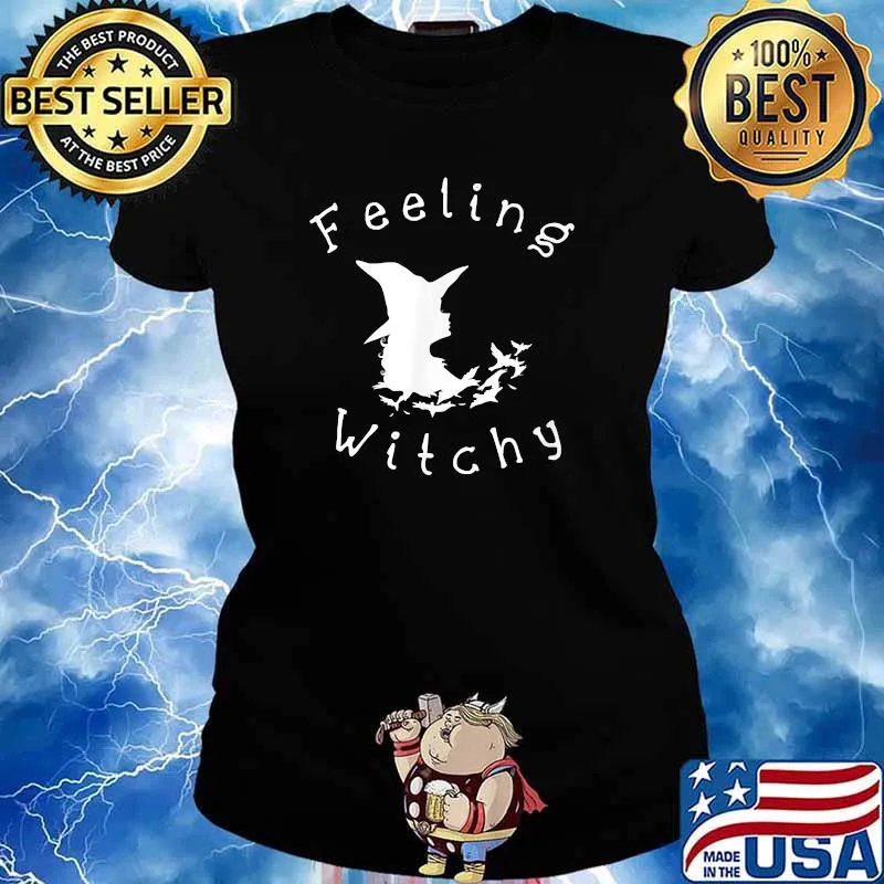 Feeling Witchy Halloween T-Shirt Ladies tee