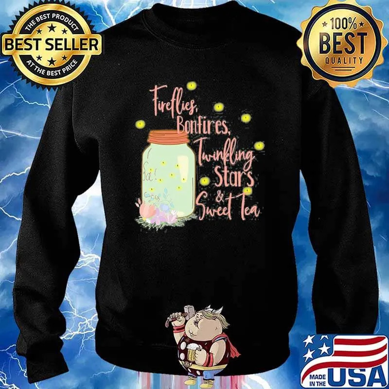 Fireflies Bonfires Twinkling Stars Sweet Tea Flower Shirt Sweater