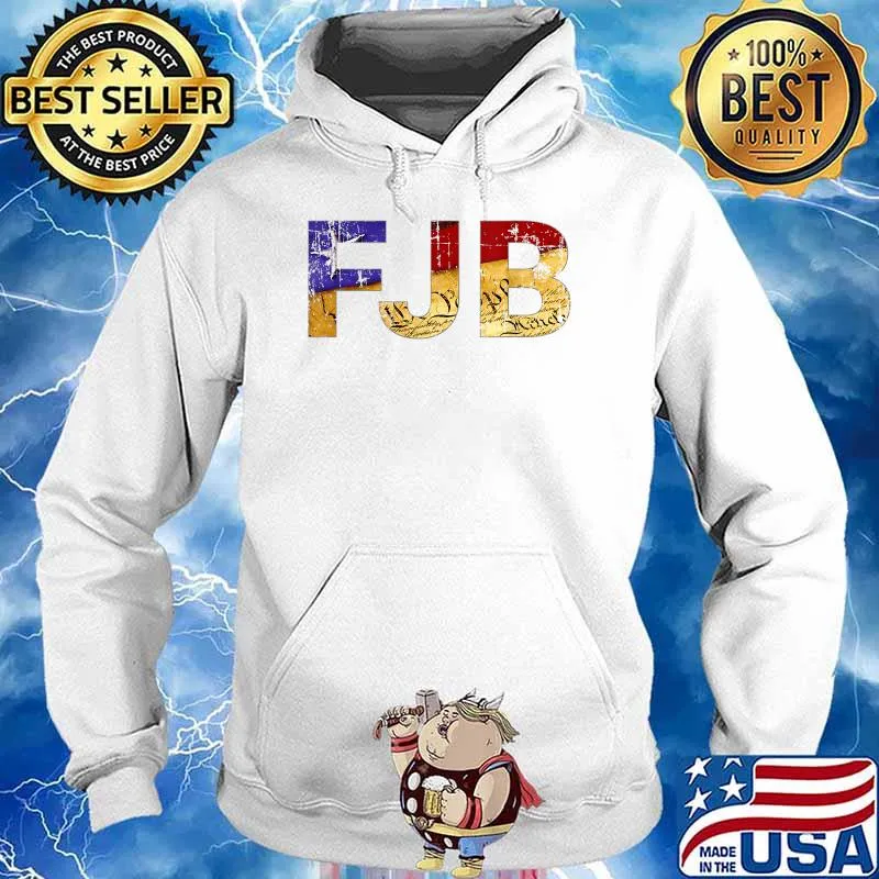 FJB Flag And Constitution Distressed Look T-Shirt Hoodie