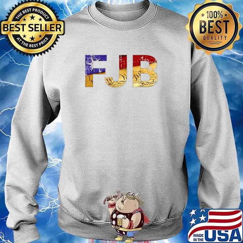 FJB Flag And Constitution Distressed Look T-Shirt Sweater