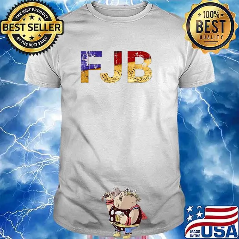 FJB Flag And Constitution Distressed Look T-Shirt