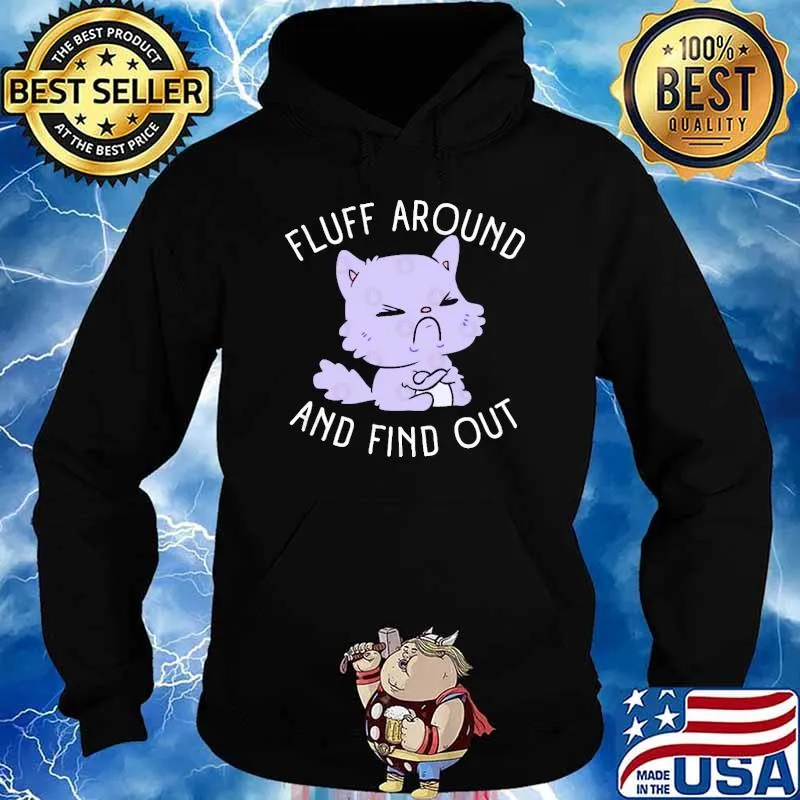 Fluff Around And Find Out Pastel Goth Purple Cat s Hoodie