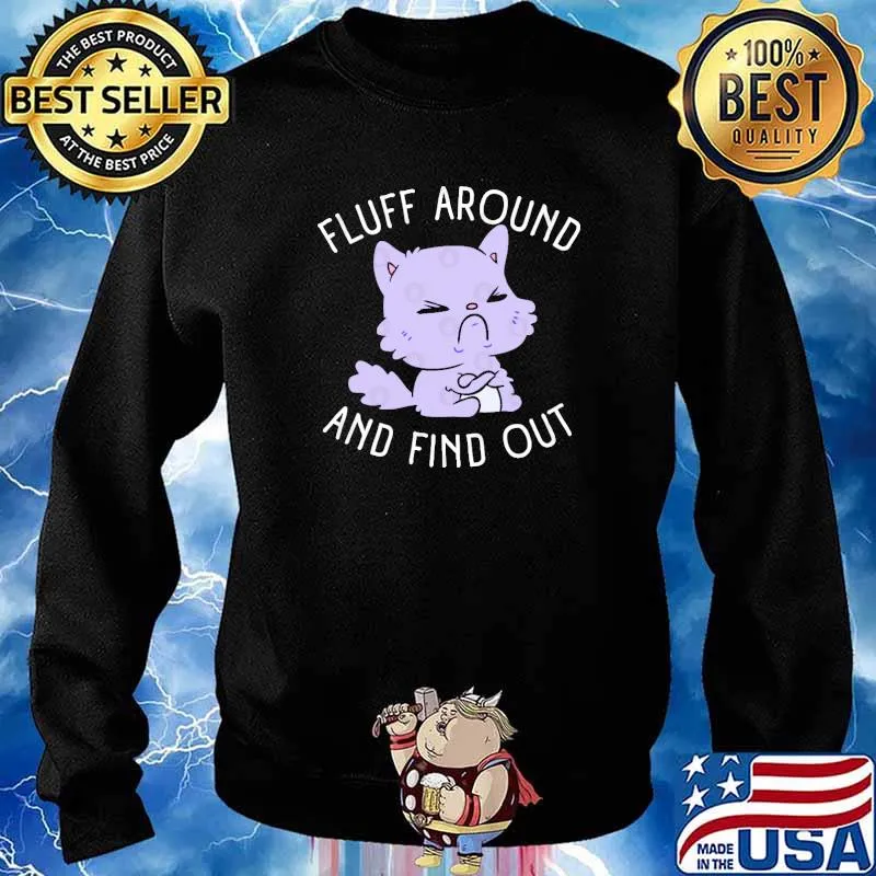 Fluff Around And Find Out Pastel Goth Purple Cat s Sweater