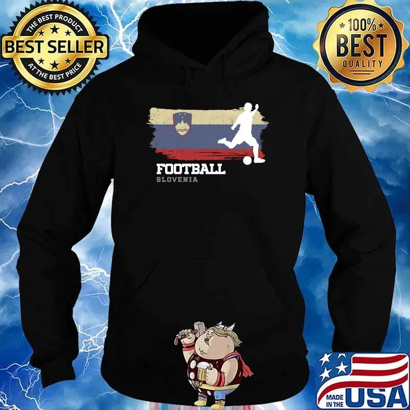 Football Slovenia Flag Football Team Soccer Player T-Shirt Hoodie