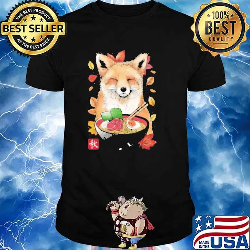 Fox Leaves And Ramen Shirt