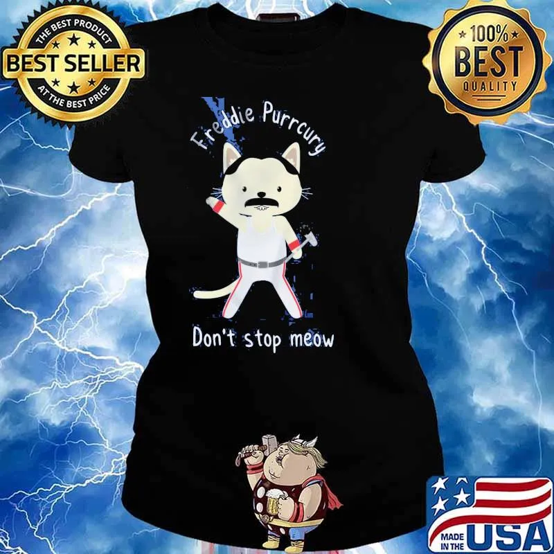 Freddie purrcury dont stop meow s Ladies tee