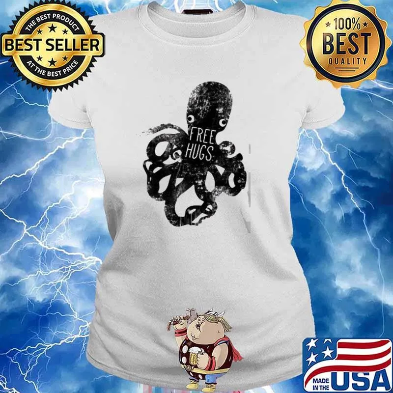 Free hug squid s Ladies tee