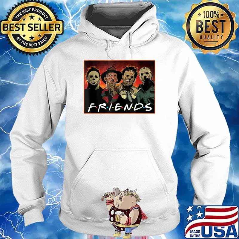 Friends Horror Halloween Michael Myers Scary Movies T-Shirt Hoodie