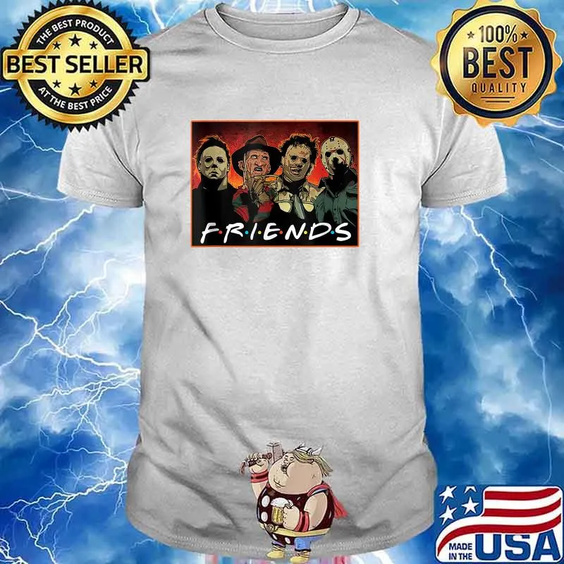 Friends Horror Halloween Michael Myers Scary Movies T-Shirt