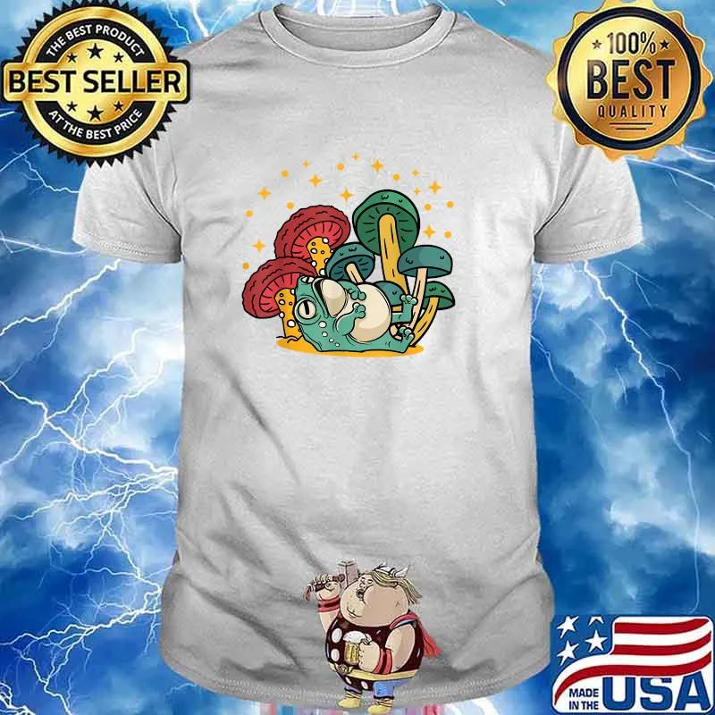 Frog Mushroom Hat Cottagecore Cosplay T-Shirt