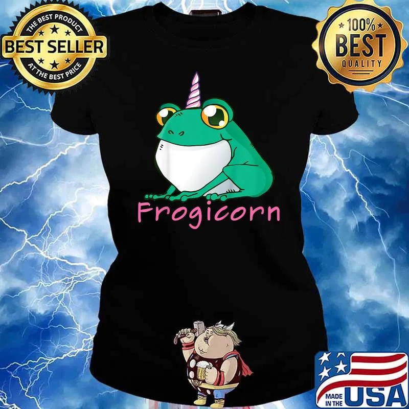Frogicorn Unicorn Frog Animal Christmas T-Shirt Ladies tee