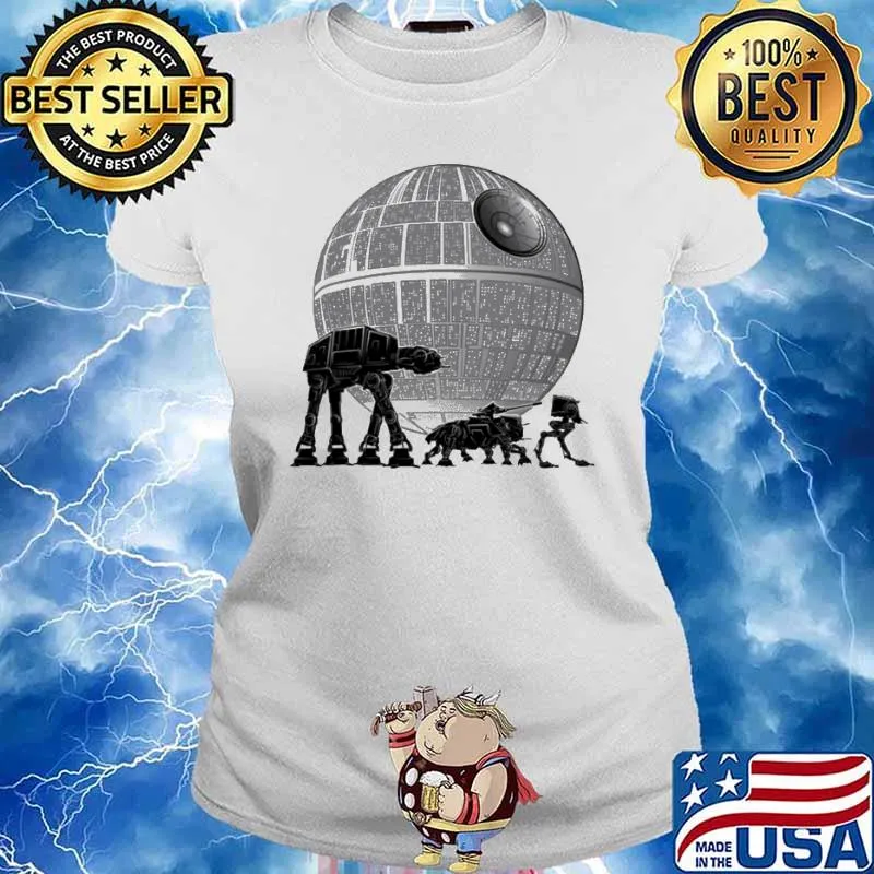 Full moon over empire star wars s Ladies tee