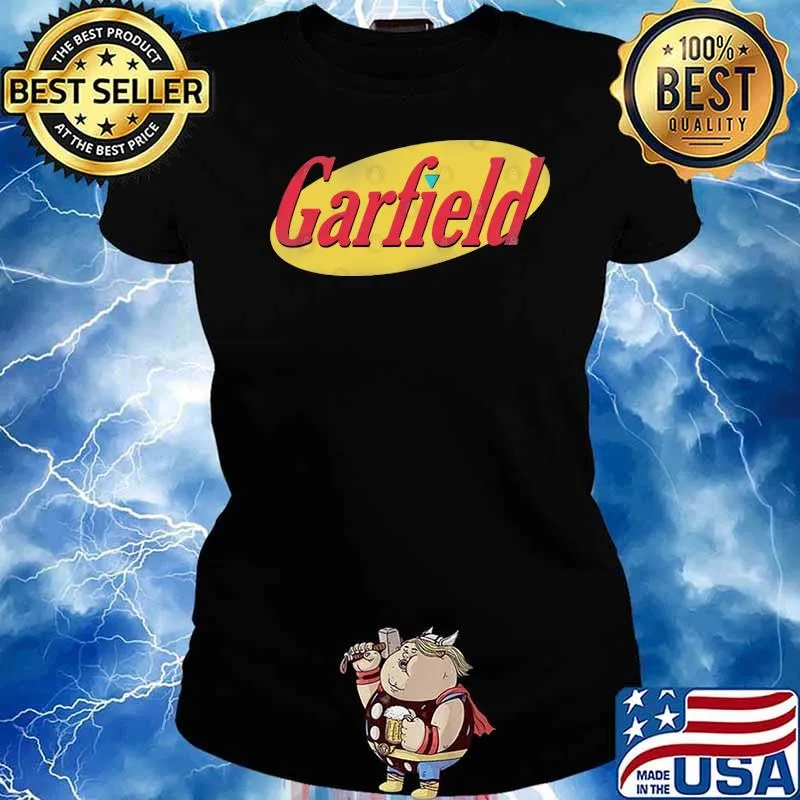 Garfield Meets Seinfeld Shirt Ladies tee