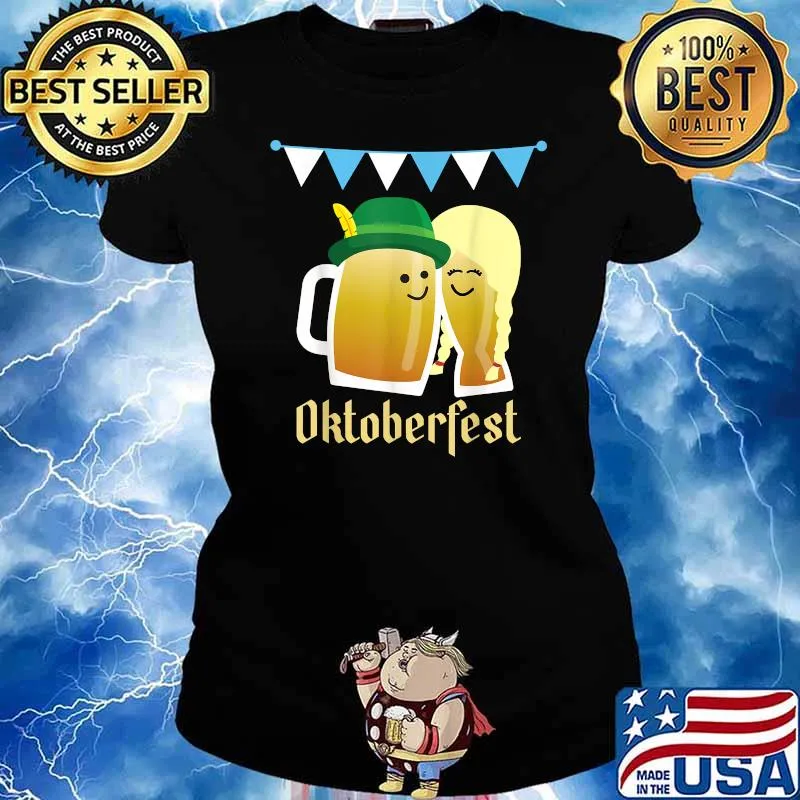 German Bavarian Munich Beer Prost Oktoberfest T-Shirt Ladies tee
