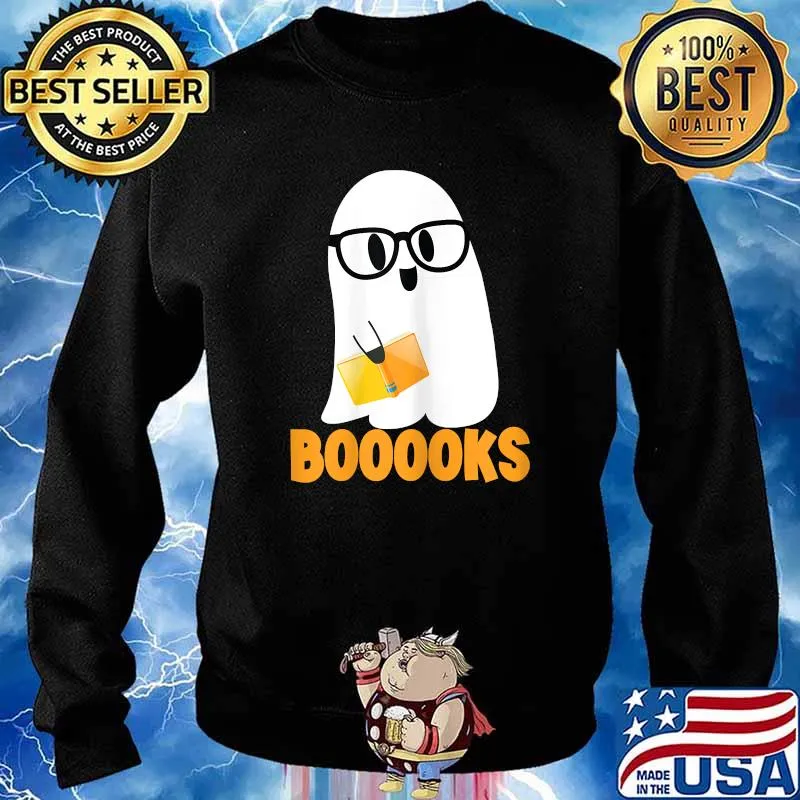 Ghost Booooks Halloween Boo T-Shirt Sweater