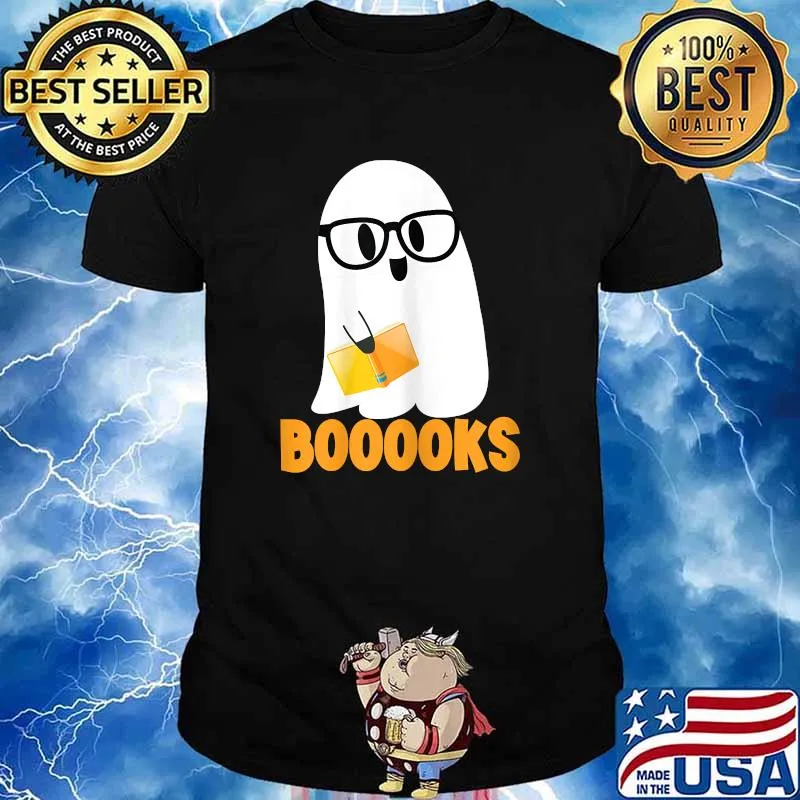 Ghost Booooks Halloween Boo T-Shirt