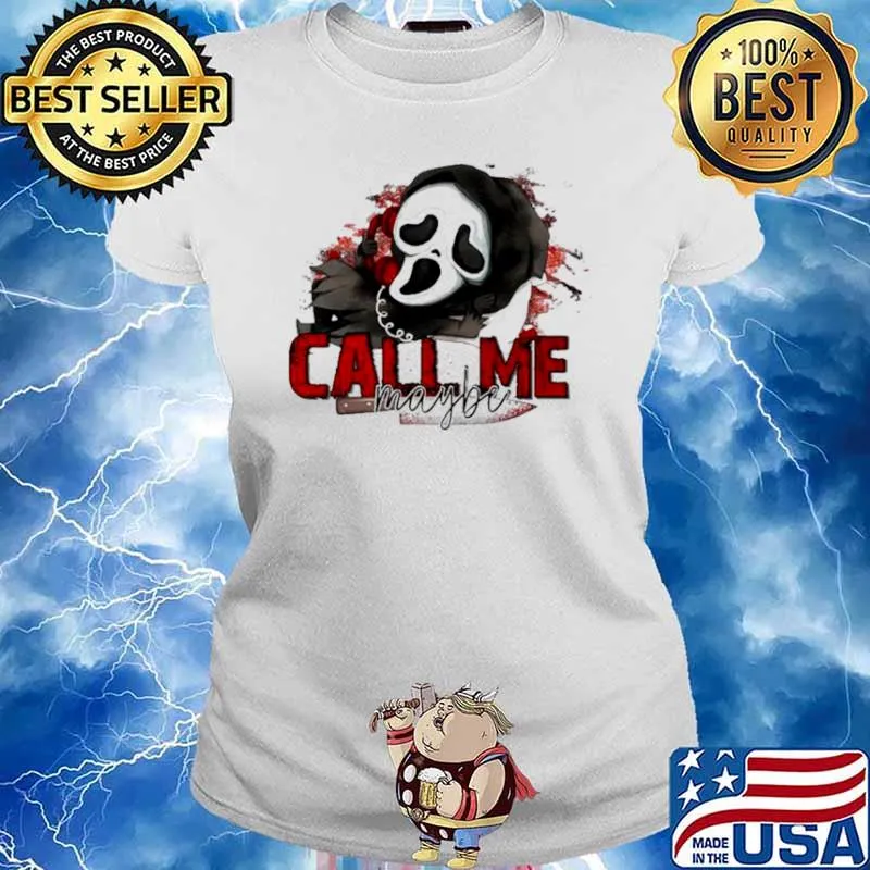 Ghostface Horror Movie Character call me maybe s Ladies tee