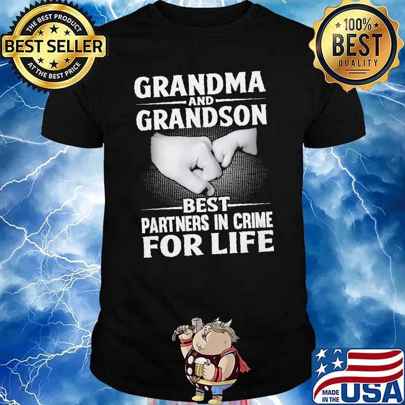 Grandma and grandson best partness in crime for life shirt