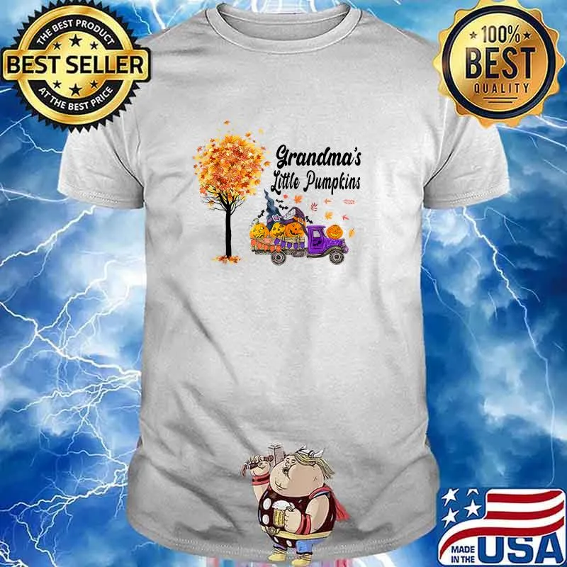 Grandma's Little Pumpkins Truck Purple T-Shirt