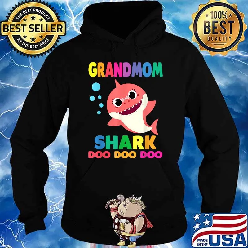 Grandmom Shark Doo Doo Doo T-Shirt Hoodie