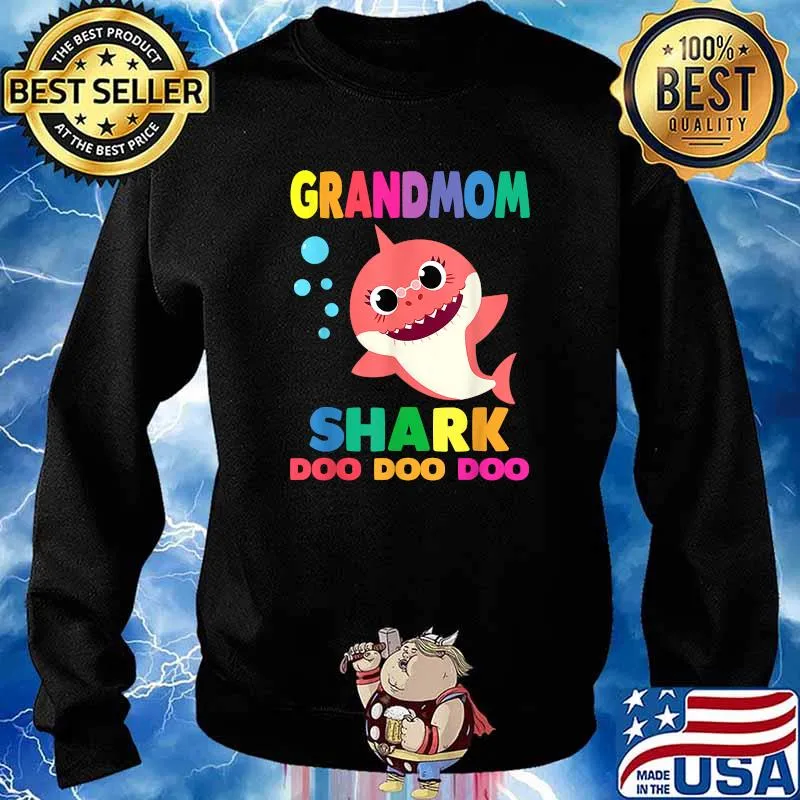 Grandmom Shark Doo Doo Doo T-Shirt Sweater