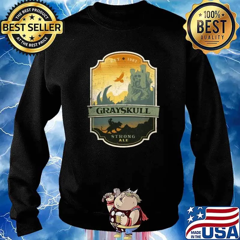 GRAYSKULL STRONG ALE EST.1982 SHIRT Sweater