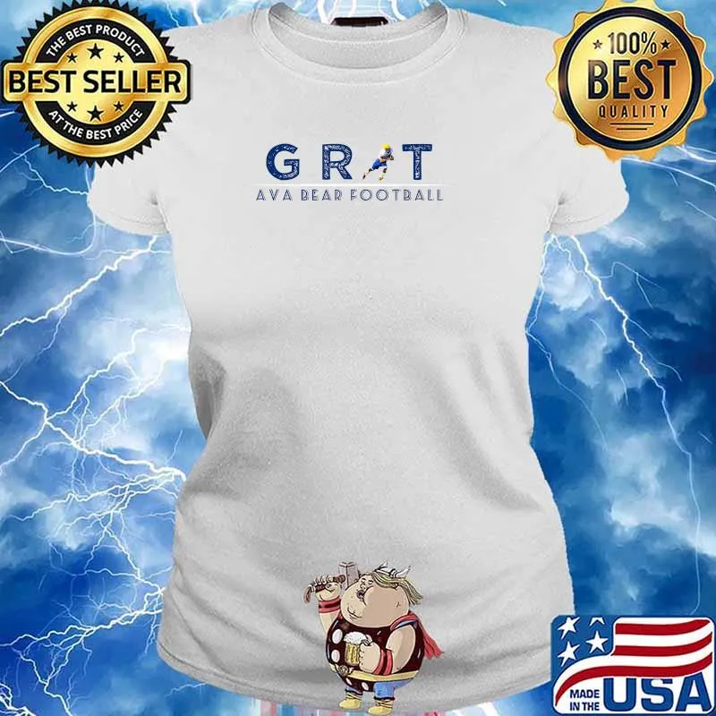GRIT ava bear football T-Shirt Ladies tee